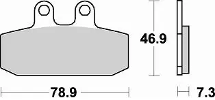 BRAKING - 684 SM1 - Brake Pads - Semi Metallic Betrouwbaar
