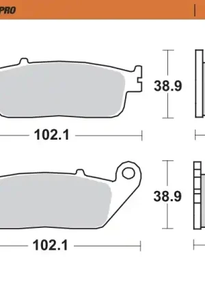 MOTO MASTER - 404001 - Brake Pads - SINTER - STREET Ambachtelijk