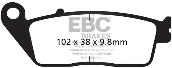 Merkproduct EBC - FA196 - Brake Pads - Organisch