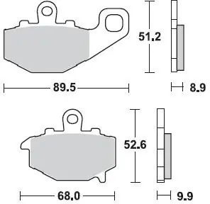 Geld-Terug-Garantie BRAKING - 775 SM1 - Brake Pads - Semi Metallic