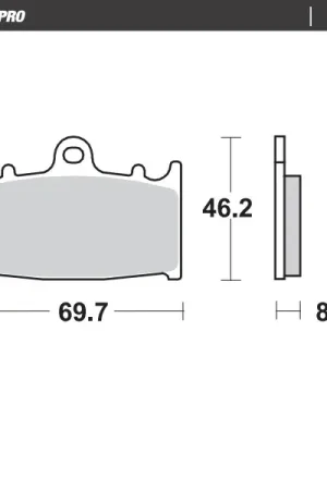 MOTO MASTER - 402704 - Brake Pads - Ceramic Street Plaats Bestelling