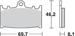 BRAKING - 715 CM55 - Brake Pads - Sintered In De Mode