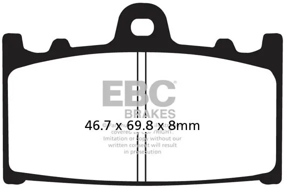 Hete Deal EBC - EPFA158HH - Brake Pads - Extreme Pro HH