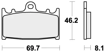 SBS - 631RST BRAKE PADS SINTER SPORT - Brake Pads - Sinter Sport Premium