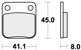 SBS - 536SI BRAKE PADS SINTER - Remblokken - Off Road Beperkte Voorraad