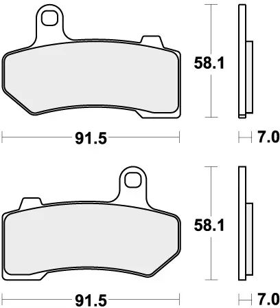SBS - 830H.HS - Brake Pads - Sinter Populair