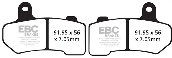 EBC - EPFA409HH - Brake Pads - EXTREME PRO HH Laatste Versie