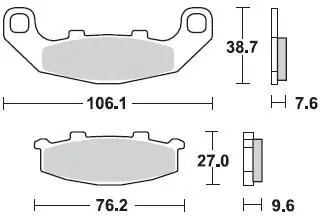 Bestseller BRAKING - 712 SM1 - Brake Pads - Semi-Metallisch