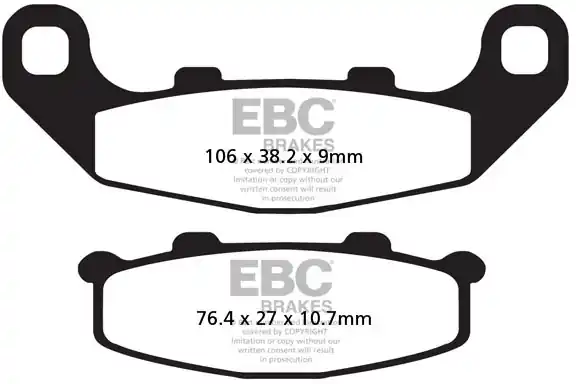 EBC - FA141 - Brake Pads - Organisch Direct Verzonden