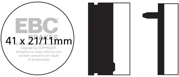 Beperkt Aanbod EBC - FA040 - Brake Pads - Organisch