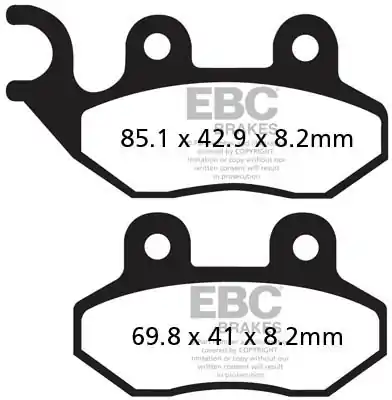 Nieuw EBC - SFAC264 - Brake Pads - Carbon Remblokken