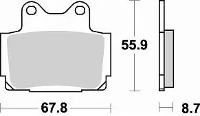 BRAKING - 679 SM1 - Brake Pads - Semi-Metallic Remblokken Gereduceerde Prijs