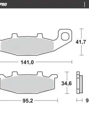 MOTO MASTER - 402004 - Brake Pads - Ceramic Remblokken Plaats Bestelling