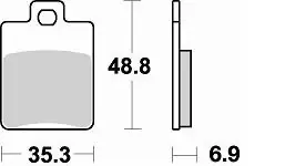 Handgemaakt BRAKING - 808 SM1 - Brake Pads - Semi Metallic