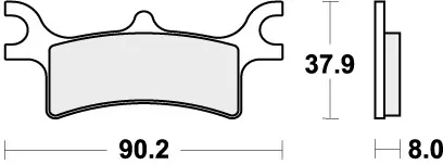 Nieuw Model SBS - 787ATS - Brake Pads - Off Road