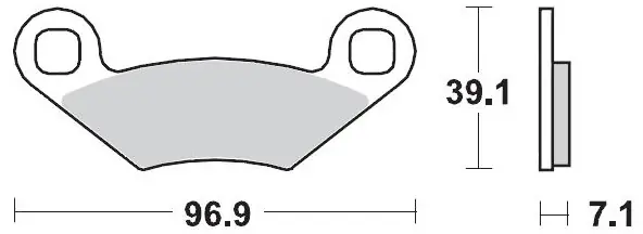 Nieuw MOTO MASTER - 097011 - Brake Pads - Sinter Racing Off Road