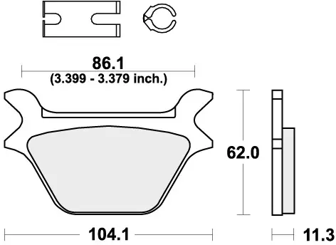 Shop Nu SBS - 669H.HF - Brake Pads - ORGANIC REMBLokken