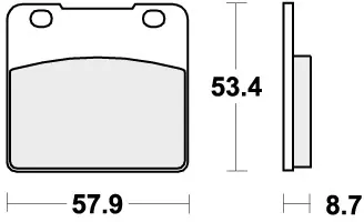 SBS - 577HF - Brake Pads - ORGANIC STREET Bestseller