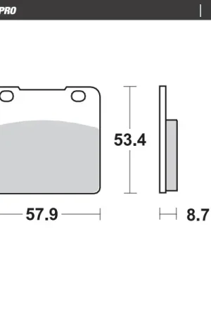 MOTO MASTER - 408304 - Brake Pads - Ceramic Street Budget