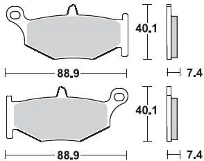 BRAKING - 924 SM1 - Brake Pads - Semi-Metallisch Dagaanbieding
