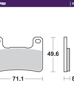 MOTO MASTER - 406306 - Brake Pads - Carbon Racing Fabrieksprijs