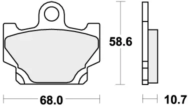 Must-Have SBS - 550HF BRAKE PADS ORGANIC - Brake Pads - STREET