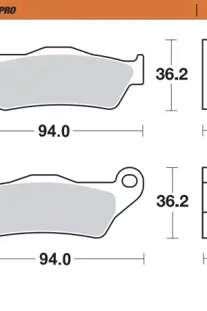 MOTO MASTER - 403201 - Brake Pads - Sinter Street Professioneel