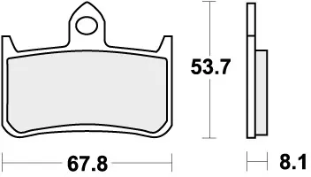 SBS - 622HS - Brake Pads - Sinter Wereldwijde Verzending
