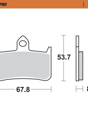 MOTO MASTER - 402301 - Brake Pads - Sinter Nieuwe Collectie