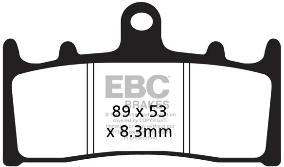 Exclusief EBC - EPFA188HH - Brake Pads - Extreme Pro HH