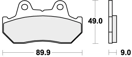 Limited Edition SBS - 572HF BRAKE PADS ORGANIC - Brake Pads - STREET