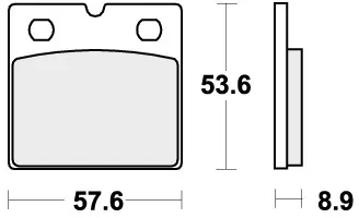 Beste Prijs SBS - 640HS BRAKE PADS SINTER - Brake Pads - STREET