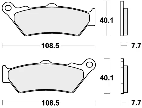 Actieprijs SBS - 674HF - Brake Pads - Organic - Street