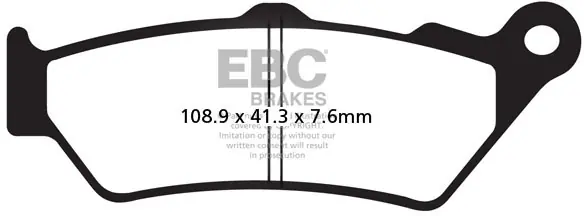 EBC - FA209/2 - Brake Pads - Organisch Garantie Inbegrepen