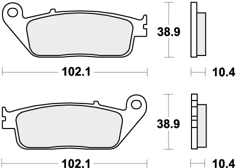 Nieuw Model SBS - 654HS - Brake Pads - Sinter