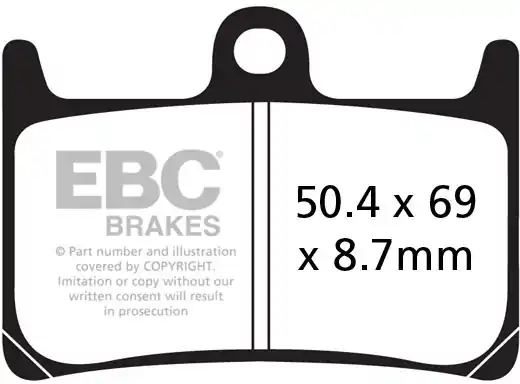Ambachtelijk EBC - GPFAX380HH - Brake Pads - RACE USE ONLY
