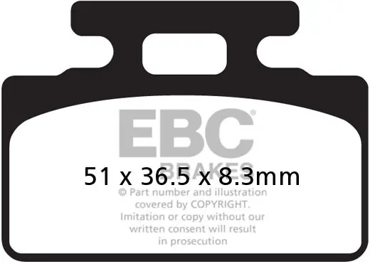 EBC - SFAC151 - Brake Pads - Carbon Remblokken Uitverkoop