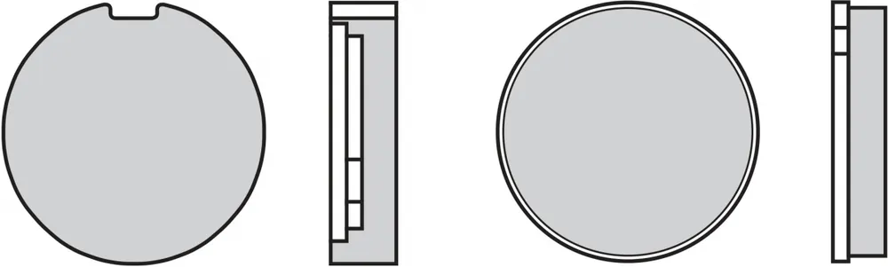 Premium BREMBO - 07KS0124 - Brake Pads - Organic Genuine