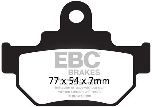Meest Verkocht EBC - FA 106V - Brake Pads - Semi-sintered
