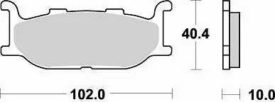 BRAKING - 750 SM1 - Brake Pads - Semi Metallic Luxe