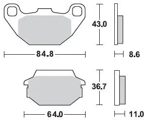 BRAKING - 869 SM1 - Brake Pads - Semi Metallic Nu Kopen
