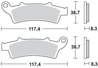 BRAKING - 853 SM1 - Brake Pads - Semi Metallic Topkwaliteit