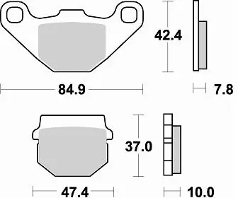 BRAKING - 702 CM44 - Brake Pads - Sintered Snelle Levering