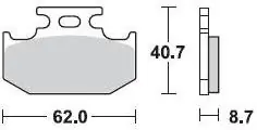 BRAKING - 722 CM44 - Brake Pads - Sintered Origineel