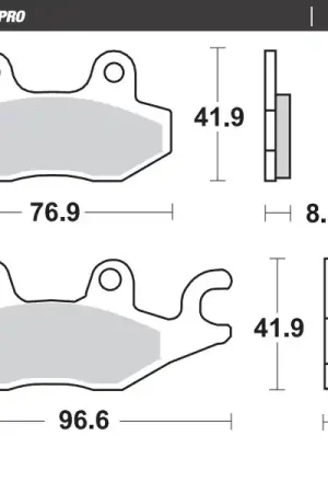 Gratis Retour MOTO MASTER - 402904 - Brake Pads - Keramisch