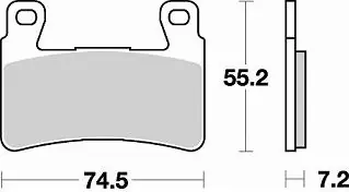 BRAKING - 827 SM1 - Brake Pads - Semi Metallic Koop Online