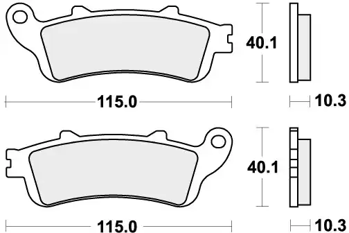 Finale Uitverkoop SBS - 880LS BRAKE PADS SINTER - Brake Pads - STREET