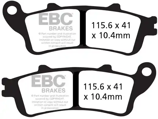 EBC - FA261/2HH - Brake Pads - Sintered Sportbike Lage Prijs