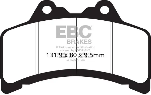 Koop Vandaag EBC - FA191 - Brake Pads - Organic