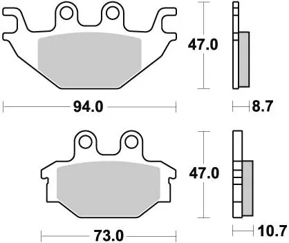 BRAKING - 923 SM1 - Brake Pads - Semi Metallic Tijdelijk Beschikbaar